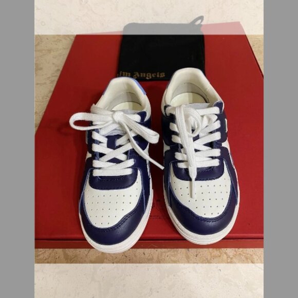 Palm Angels NIB Boy's Palm University Low-Top Leather Sneakers, (Size 13) (31EU) - Picture 2 of 6